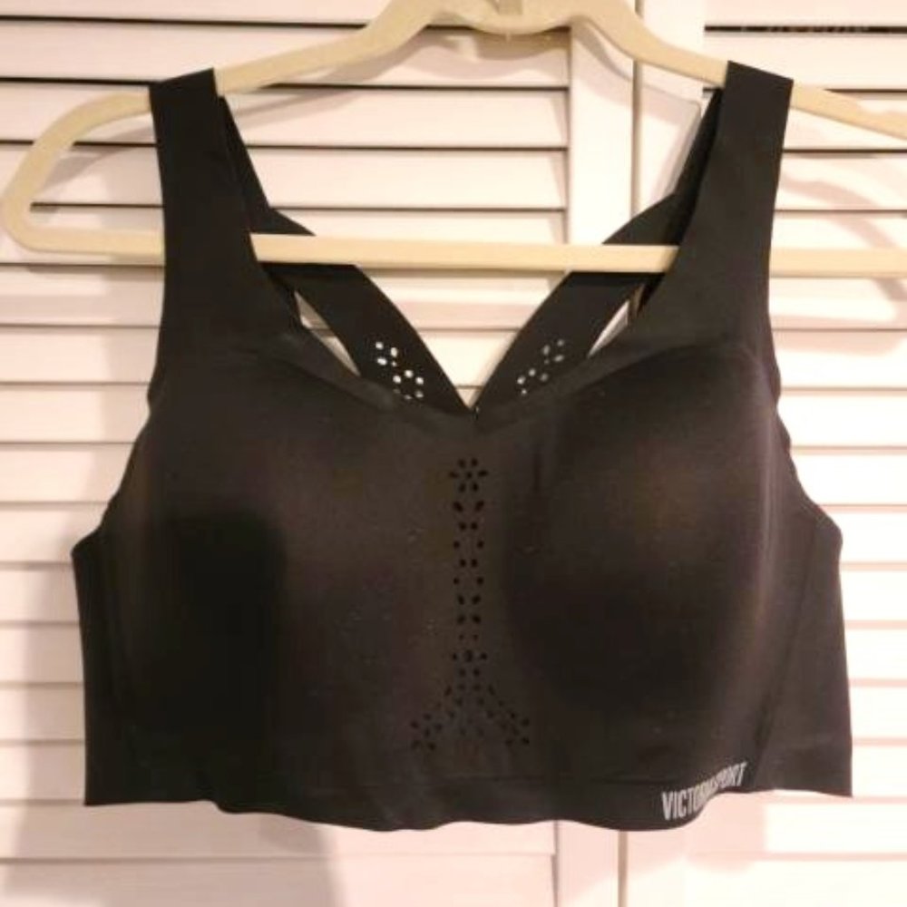 Victoria Secret Angel Max Sport Bra -black laser cut padded 38C